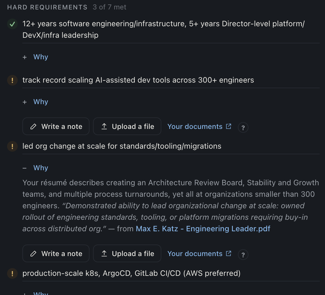 InterviewMe’s fit estimation tool